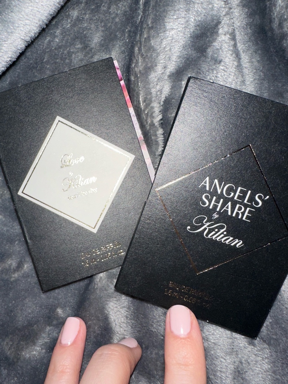 NEW Kilian Sample Fragrances Angel’s Share & Love Don’t Be Shy 1.5ml 0.05 fl.oz.